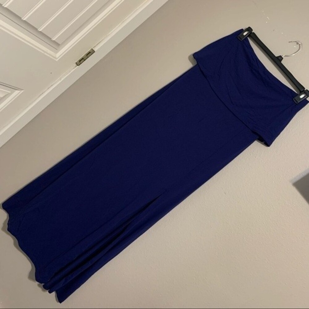 Susana Monaco blue strapless maxi dress women’s size medium